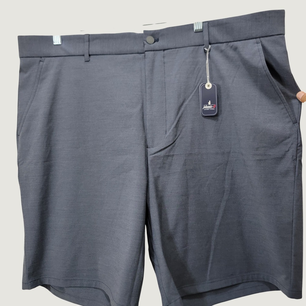 Johnnie-O Mulligan Performance Shorts High Tide Blue Mens 44 Big & Tall Golf NEW